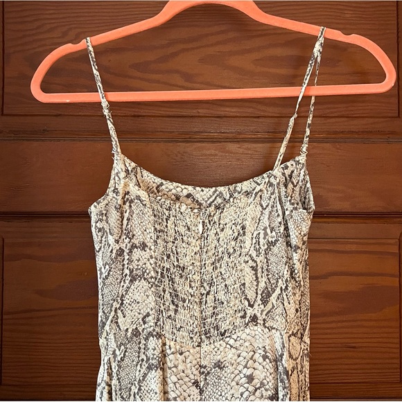 Reformation Ingrid Dress Python Snakeskin Print - Picture 3 of 10